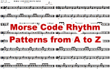 Morse Code Rhythm Patterns from A to Z (QST April 2023) - RF Cafe