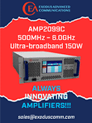 Exodus AMP2099C 500 MHz to 6 GHz, Ultra-Broadband, 150 W SSPA - RF Cafe