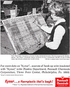 Kynar Pennsalt Vinylidene Fluoride Resin, April 6, 1964 Electronics Magazine - RF Cafe