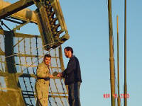 TPN-19 Antennas John Cope & John Bullock in Baghdad (circa 2002-03, John Cope photo)