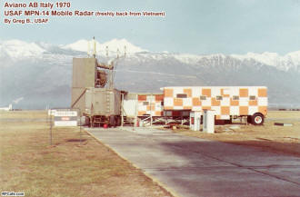 USAF AN/MPN-14 Radar System at Aviano AB, Italy c1970 - RF Cafe