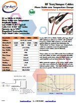 Conduct RF Phase Temperature Stable RF Jumper Cables - RF Cafe