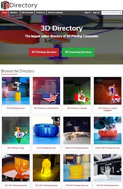 3D Directory: Largest Online Directory of 3D Printing Companies - RF Cafe