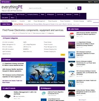 everything PE: A New Website for the Power Electronics Industry - RF Cafe