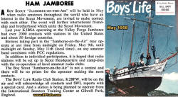 1st Jamboree-on-the-Air, May 1958 "Boys' Life" - RF Cafe