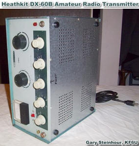 Restored Front Panel & Chassis Bottom, Heathkit DX-60B by Gary Steinhour- RF Cafe