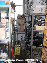 Racks full of vintage electronic equipment - RF Cafe