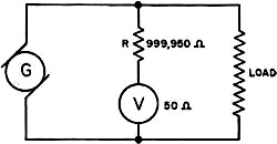 Electricity - Basic Navy Training Courses - Figure 197. - Voltmeter with series resistance.