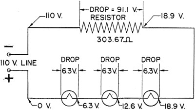 Electricity - Basic Navy Training Courses - Figure 62. - Example 6 - Series.