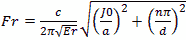 TM Mode Resonant Frequency Formula - RF Cafe