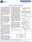 RF Cafe - Watkins-Johnson Tech-Notes, Mixers As Phase Detectors