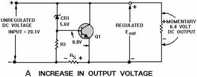 Shunt voltage regulator. INCREASE IN Output VOLTAGE - RF Cafe