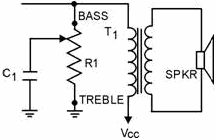 Variable tone control using an RC filter - RF Cafe