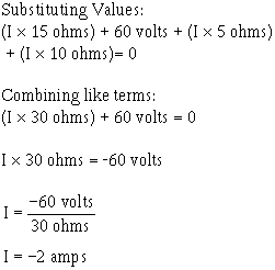 Loop equation substituting values - RF Cafe