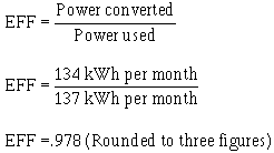 Power convert to kWh Solution Equation - RF Cafe