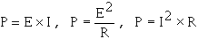 Three formulas for electrical power - RF Cafe