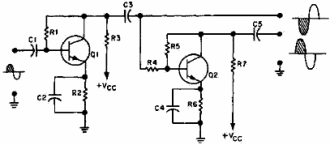 Two-stage transistor phase splitter - RF Cafe