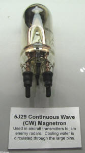 RF Cafe - IMS 2009 Historical Booth - 5J29 Continuous Wave (CW) Magnetron