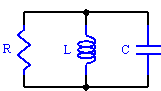 RF Cafe: Parallel RLC combination schematic drawing resistor inductor capacitor