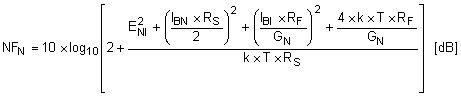 Opamp Noise Figure equation formula - RF Cafe