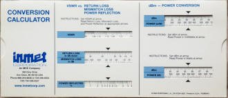 inmet: Gain Equalizer & Conversion Calculator (rear) - RF Cafe