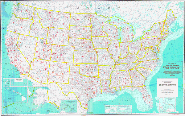 Federal Communications Commission Ground Conductivity Map, circa 1975 - RF Cafe