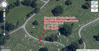 Hiram Percy Maxim's gravesite GPS coordinates - RF Cafe