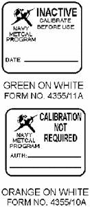 CALIBRATION NOT REQUIRED label - RF Cafe