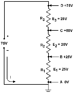 Reference points in a series circuit - RF Cafe