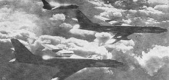 Two Soviet Badger reconnaissance bombers - RF Cafe