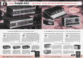 Allied Radio Knight-Kits  Citizen Band Radio, March 1960 Electronics World - RF Cafe