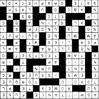 Electronic Terminology Crossword Puzzle Solution, October 1960 Electronics World - RF Cafe
