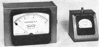 Panel-type thermo-ammeters - RF Cafe