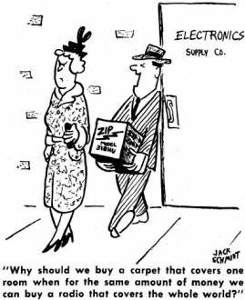 Electronics-Themed Comics from February 1967 Electronics World - RF Cafe