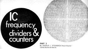 IC Frequency Dividers & Counters, January 1969 Electronics World - RF Cafe