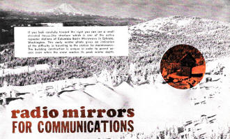 Radio Mirrors for Communications, May 1969 Electronics World - RF Cafe