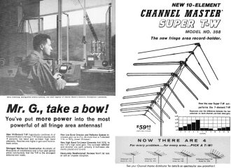Channel Master Antennas, October 1960 Electronics World - RF Cafe