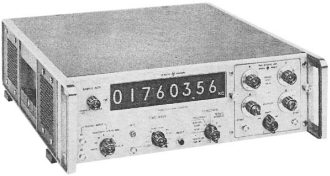 Hewlett-Packard 5243L measures frequency to 500 mc - RF Cafe