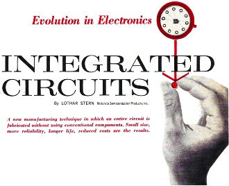 Evolution in Electronics: Integrated Circuits, November 1962 Electronics World - RF Cafe