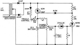 15-amp SCR-based battery-charging regulator - RF Cafe