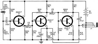 Complete schematic of a white-noise generator/amplifier - RF Cafe