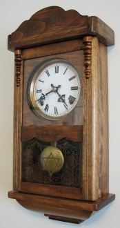 Restored pendulum wall regulator clock - RF Cafe