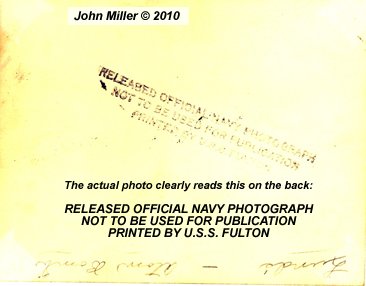 RF Cafe: Nuclear Detonation "Baker" in the Bikini atoll (back of photo), from John Miller
