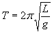 Simple Pendulum Period Equation - RF Cafe