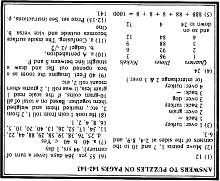 Mathematical Puzzle Answers (page 144), 1981 Old Farmer's Almanac - RF Cafe