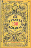 1981 Old Farmer's Almanac - RF Cafe