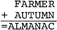 Old and New Mathematical Puzzle #8, 1978 Old Farmer's Almanac - RF Cafe