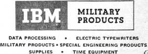 IBM Military Products logo - RF Cafe