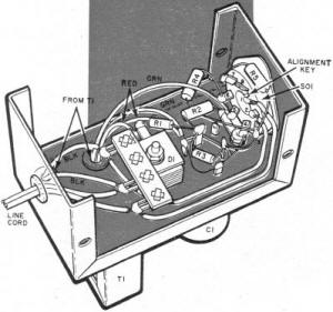 Pictorial diagram of power supply interior - RF Cafe