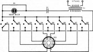 Simplified schematic of noise-testing circuit - RF Cafe